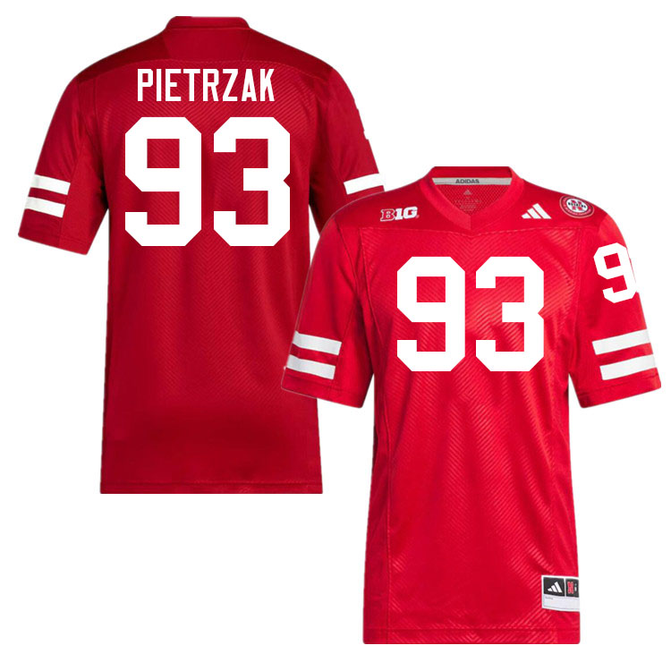 Nebraska Cornhuskers #93 Kade Pietrzak College Football Jersey Stitched-Scarlet Nebraska Cornhuskers #93 Kade Pietrzak College Football Jersey Stitched-Scarlet